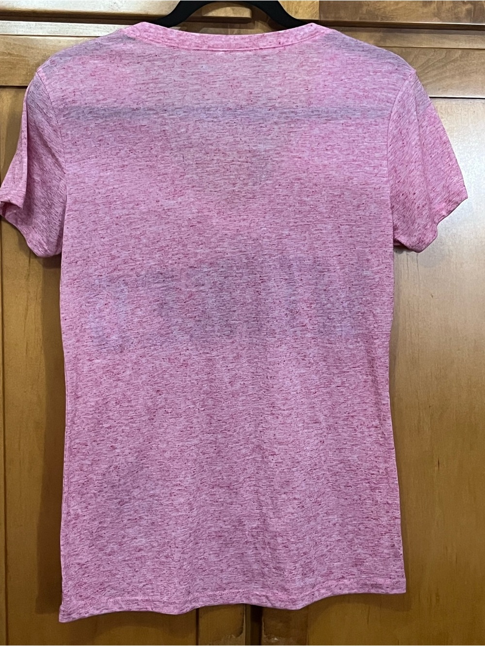 Disney Pink V-Neck 'Wicked' Graphic Tee Size Large - Picture 2 of 8
